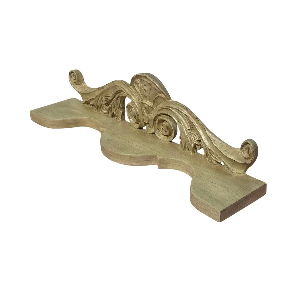Vintage Shenandoah Designs Keeper Shelf Pediment Wall Hanging Ornate Carved Wood